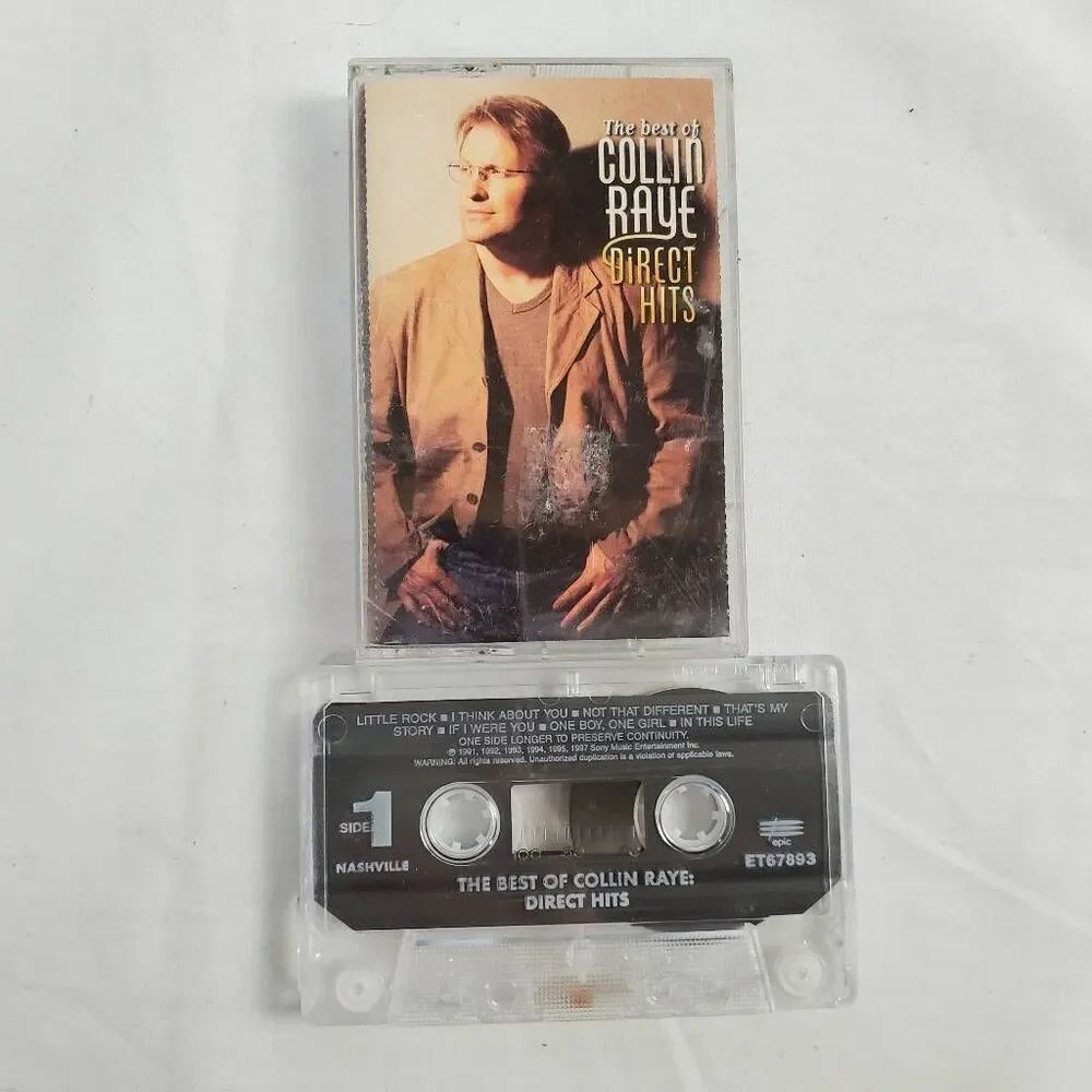 Collin Raye – The Best of Collin Raye: Direct Hits Cassette Album 1997 Epic Reco